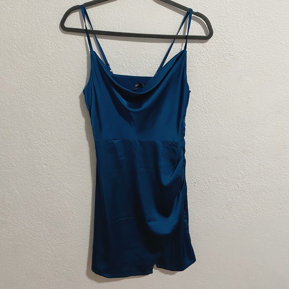 Nasty Gal Cowl Us Later Satin Mini Dress - Picture 4 of 11